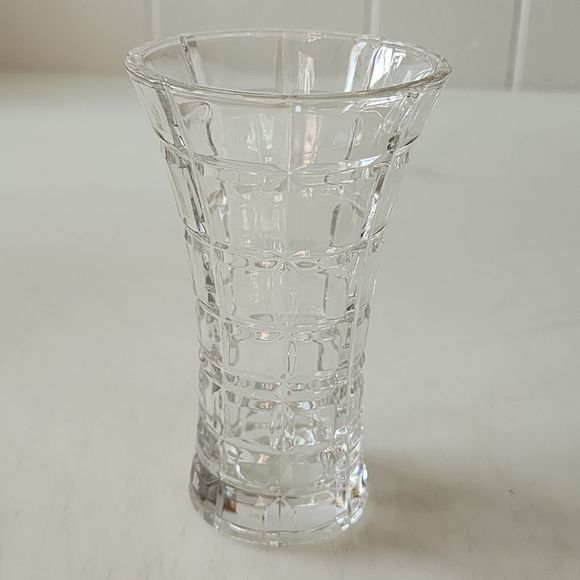 Vintage Crystal Clear Bud‎ Vase 4.7x2.7inch Japan - Picture 11 of 13